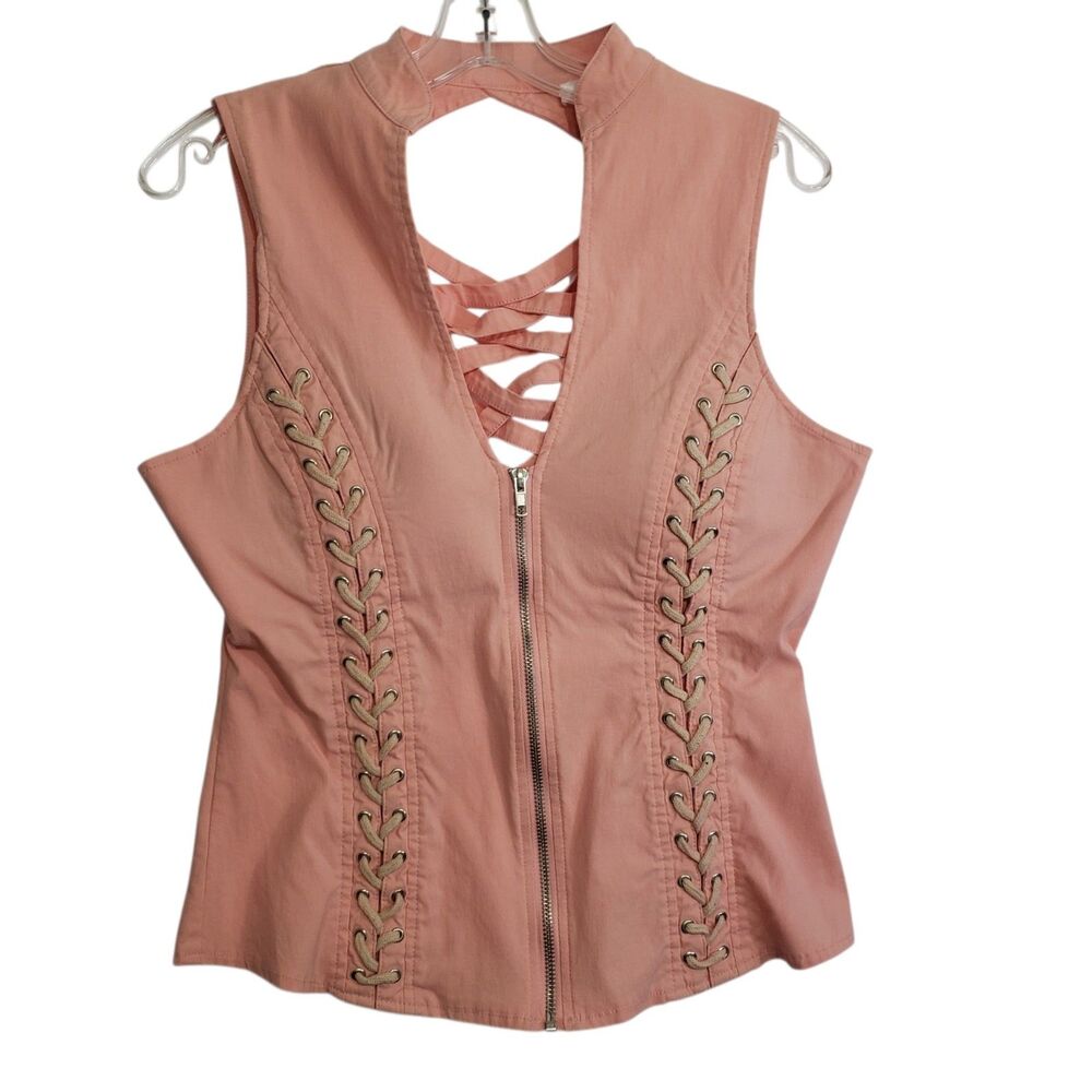 Adorable Oh Yes Women's Corset Style Blouse, Size 2XL